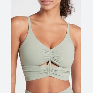 Athleta Cinch Longline Bra in Sage XS